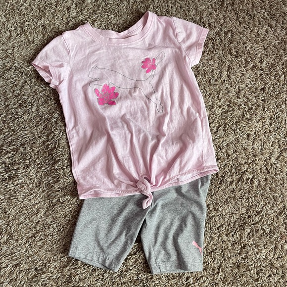 Puma Grey & Pink Outfit - Picture 1 of 4